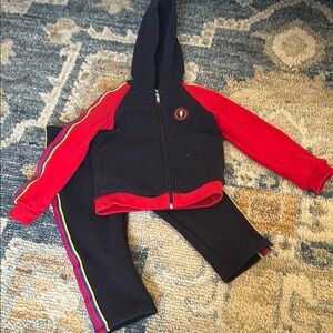 Gucci Navy Hooded Sweatsuit Set